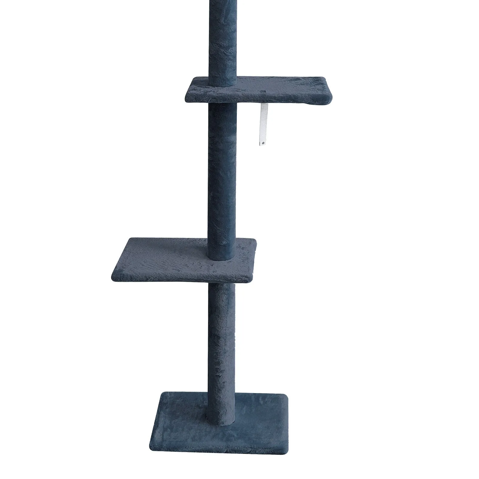 4Paws Cat Tree Scratching Post House Furniture Bed | Luxury Plush Play | 230cm | Grey