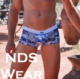 Blue Grey Camo Mens Hot Short  - BLOWOUT SALE!