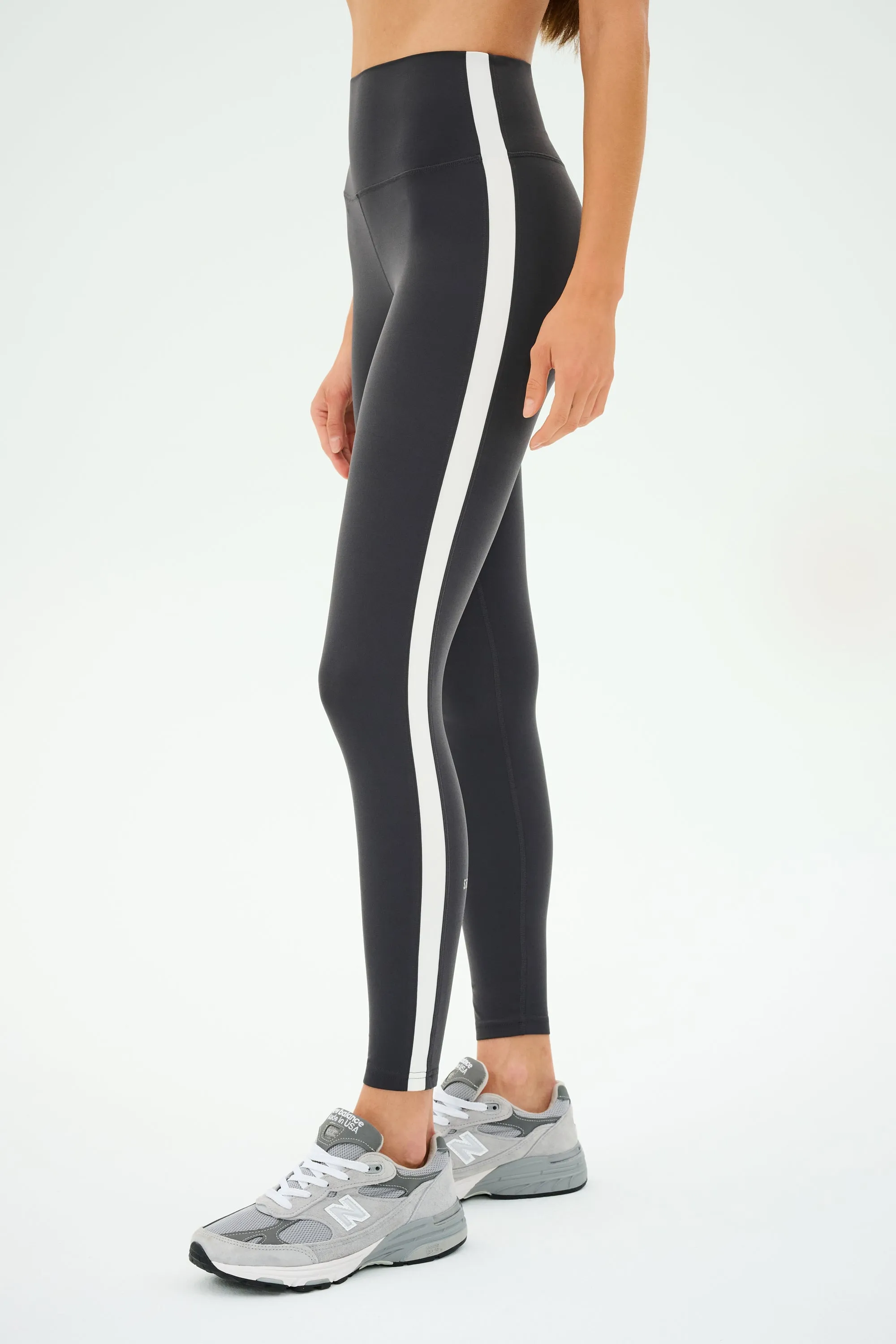 Clare High Waist Rigor 7/8 - Graphite/White