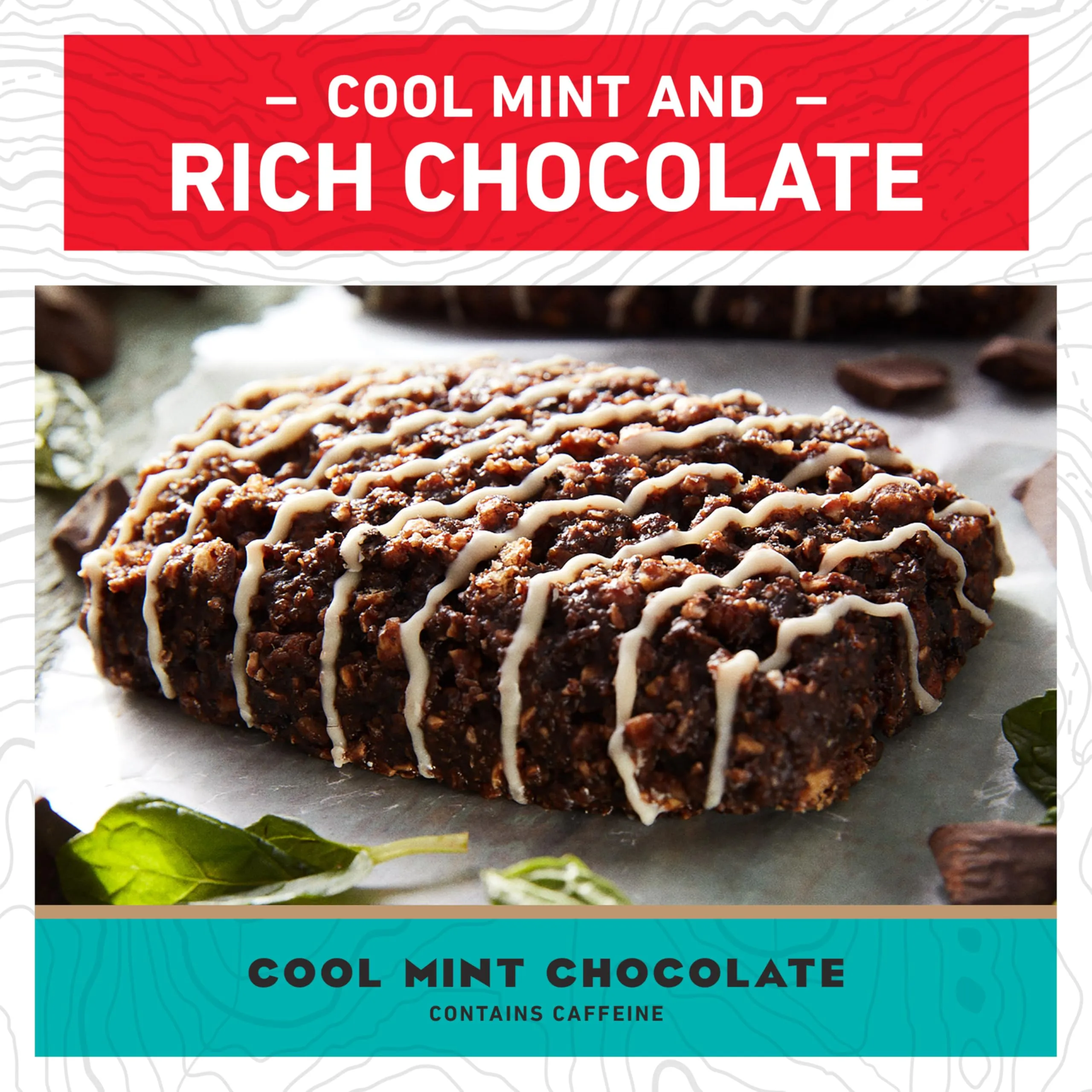 CLIF BAR - Cool Mint Chocolate with Caffeine - Made with Organic Oats - Energy Bars - Non-GMO - Plant Based Protein Bars (10 Pack)