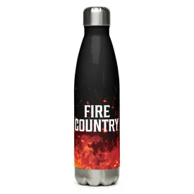 Fire Country Logo Stainless Steel Water Bottle Benefiting the Wildland Firefighter Foundation